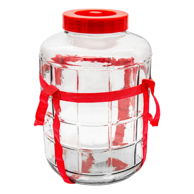 Borcan sticla cu capac de plastic cu supapa Tragar 10L CNN50631