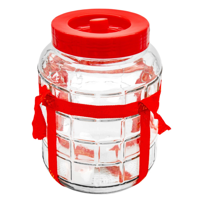 Borcan sticla cu capac de plastic cu supapa Tragar 15L CNN50633
