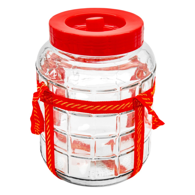Borcan sticla cu capac de plastic cu supapa Tragar 5L CNN50637