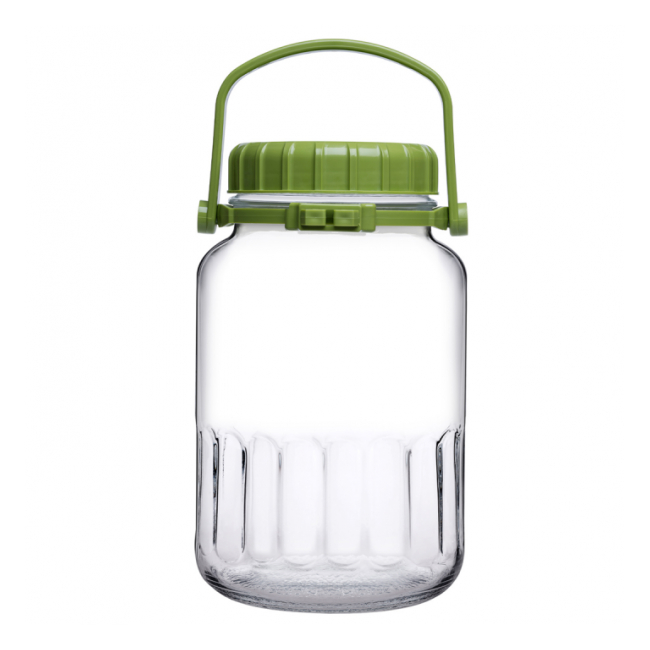 Borcan sticla cu capac si maner 5L Harvest Pasabahce 80007 DNC63738