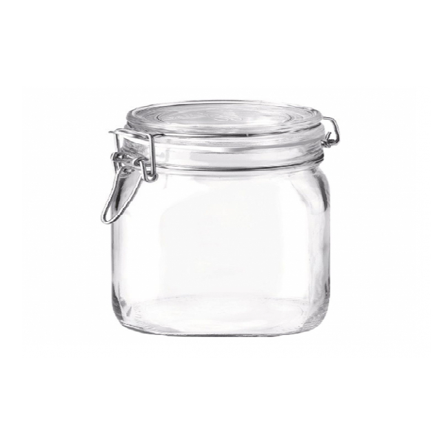 Borcan Sticla inchidere ermetica inel cauciuc sarma Inox 500ml Grunberg BS6512