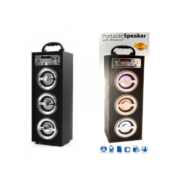 Boxa Portabila cu Bluetooth, Telecomanda, Radio FM, USB, KTS671 15W