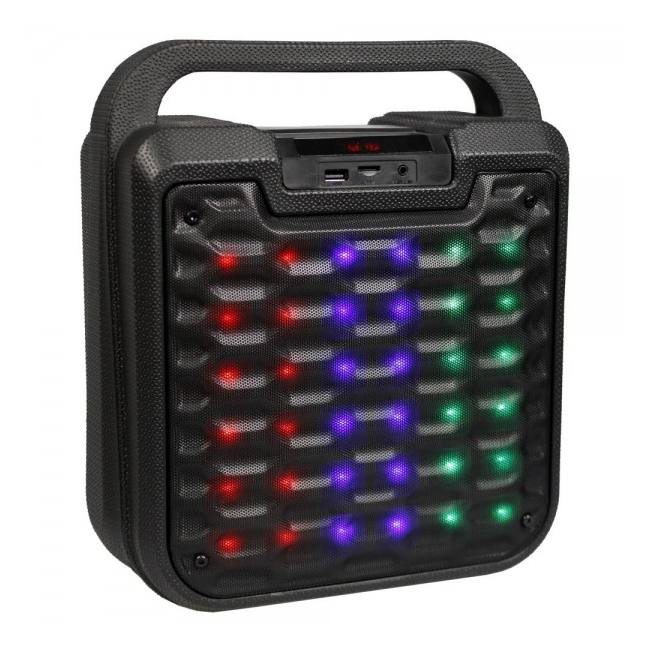 Boxa Portabila Iluminata cu Radio FM SD USB MP3 AUX B19