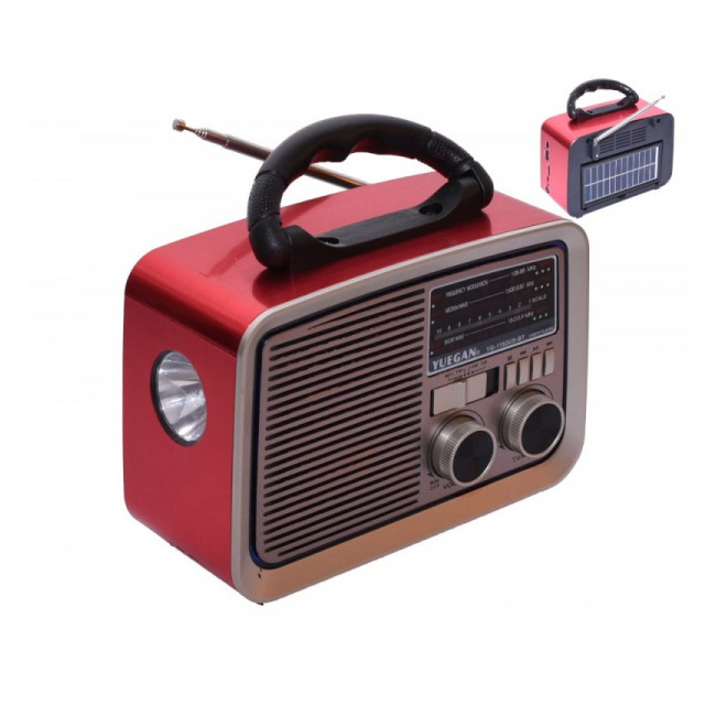 Boxa Portabila Radio Retro MP3 BT Panou Solar Lanterna YG1182USBT XXM