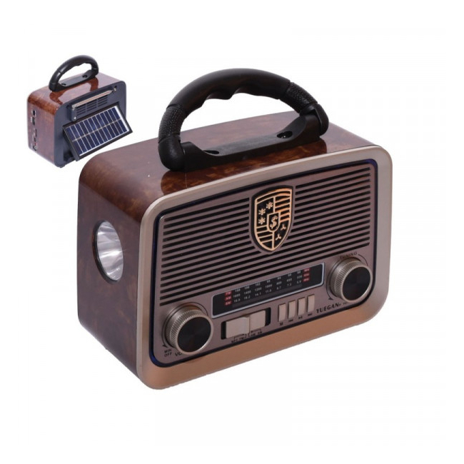 Boxa Portabila Radio Retro MP3 BT Panou Solar Lanterna YG1181USBT XXM