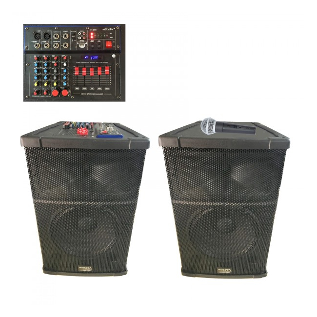 Boxe Audio Active BT, Radio USB TF Mixer 2Mic, 12 Inch Vlliodor DS3012