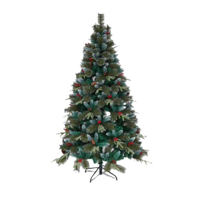 Brad Artificial 120cm 180 crengute suport din metal Grunberg JUA20 JGR