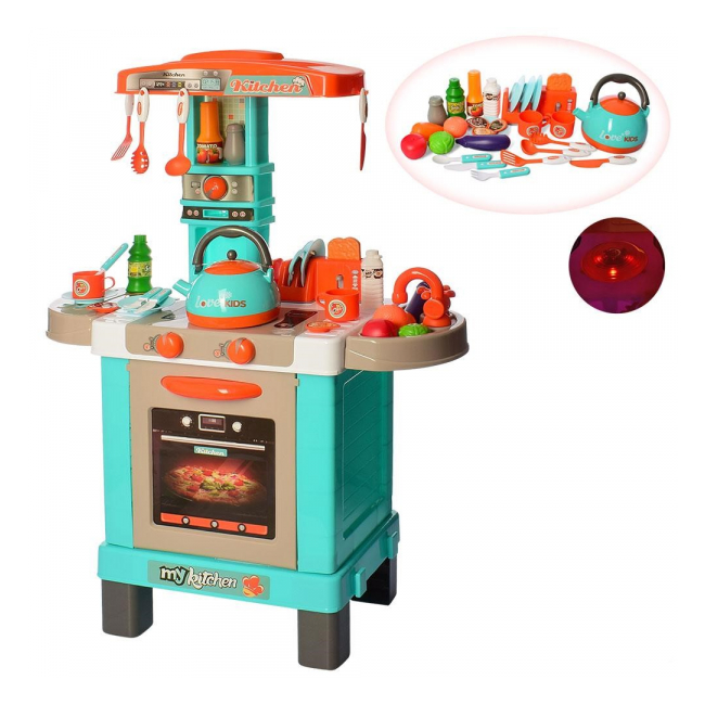 Bucatarie de jucarie Kids Chef cu accesorii albastru 008-939A CWT