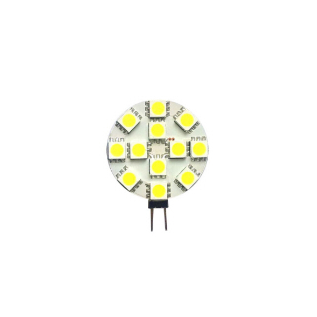 Bec cu LED-uri Bulb 12 LED tip SMD G4 2W Lumina Calda