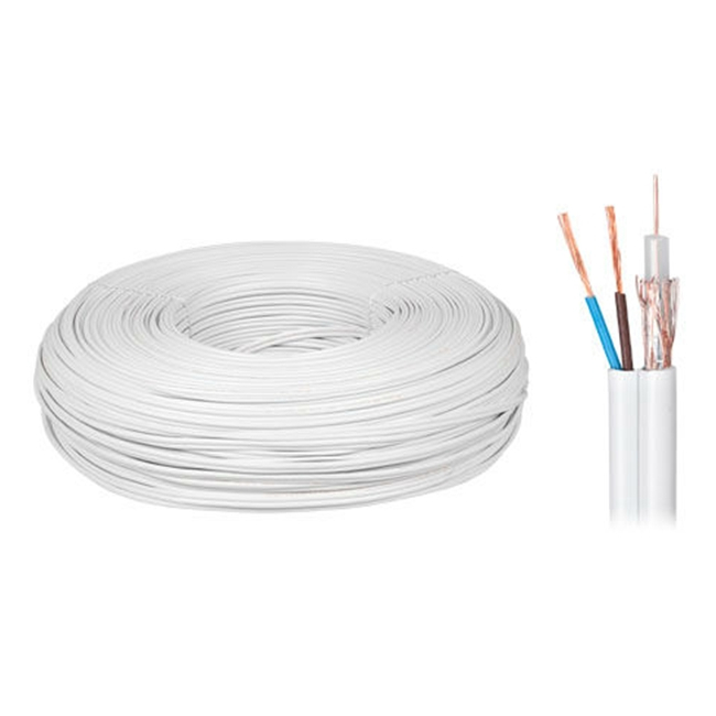 Cablu Coaxial RG59 cu Alimentare 2x0.5 100m CableTech KAB0028