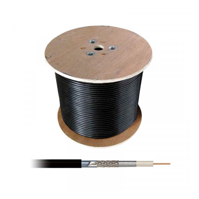 Cablu Coaxial RG6U Ecranat CCS-AL cu Sufa Otel Rola 300m 10B009 XXM