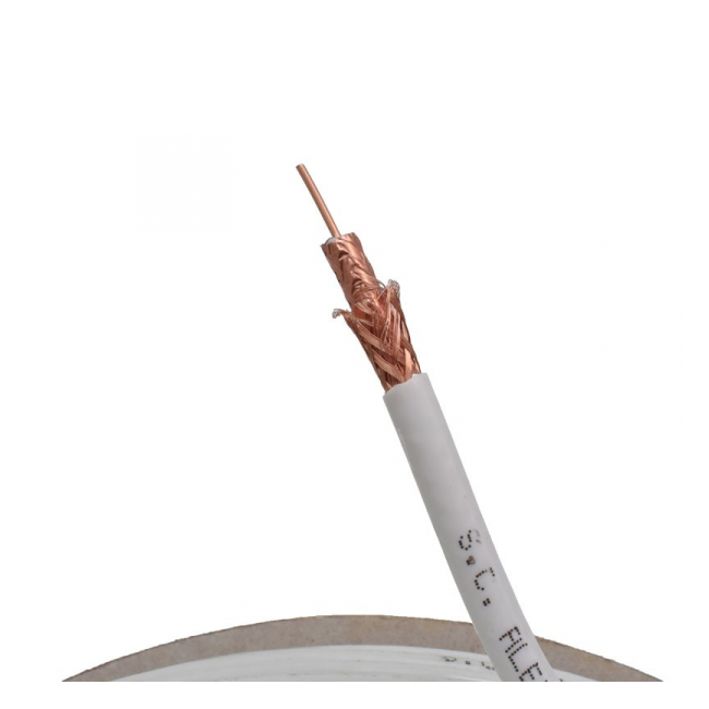 Rola 100m Cablu Coaxial TV UHD 4K DIGITAL RG6 Cupru 10B010 XXM