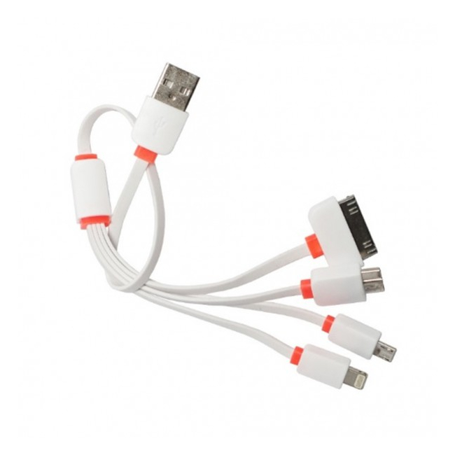 Cablu Incarcare 4in1 USB la Micro USB, Micro USB 3, Iphone si Lightning
