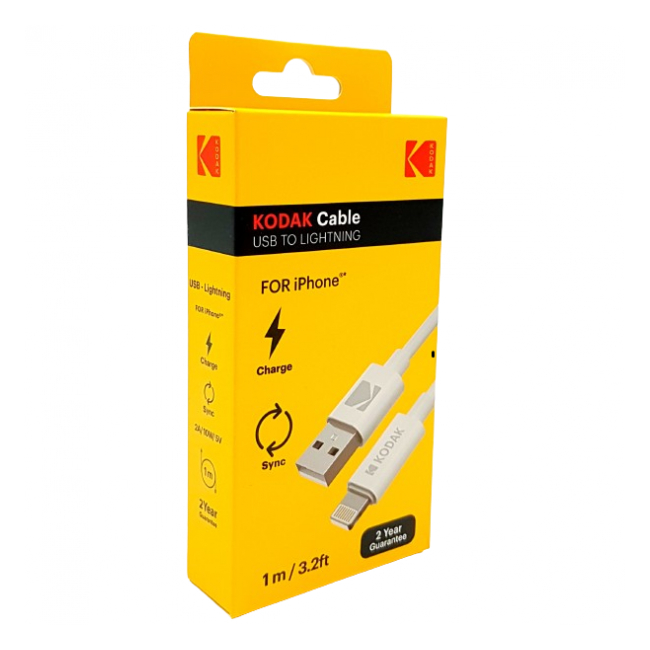 Cablu Incarcare USB - Lightning iPhone 2A 10W 5V Kodak 30425996 CGS