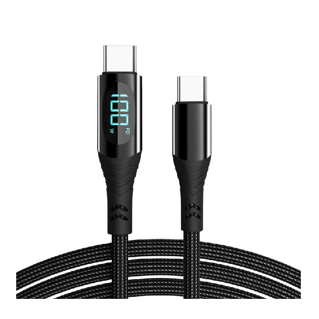 Cablu PD 100W Tip C cu Afisaj Digital 480Mbps 1.2m 2B044 XXM