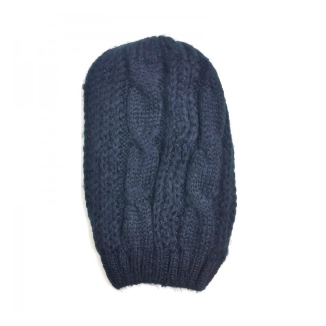 Caciula Lunga Tricotata Neagra de Dama