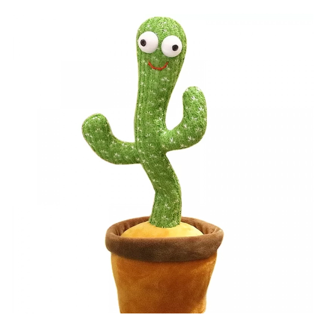 Cactus Vorbitor Si Dansator Jucarie de Plus Care Imita si Canta 32cm