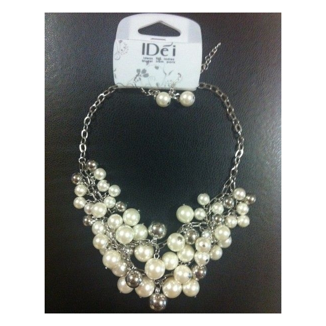 Cadou de 8 Martie Colier Perle si Cercei C17