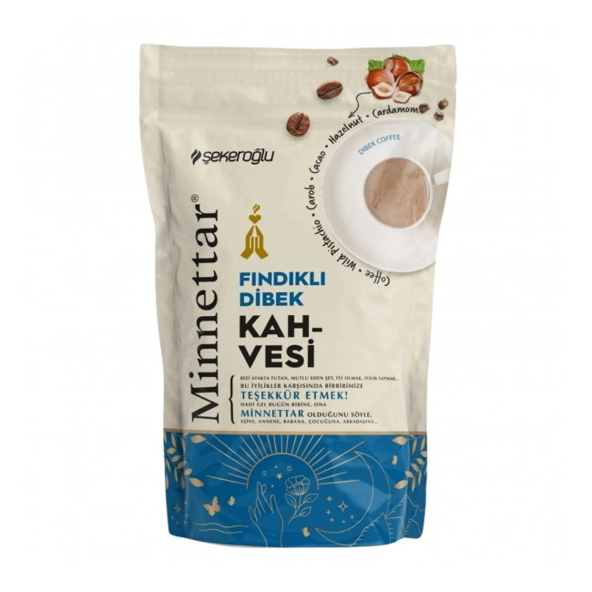 Cafea turceasca cu aroma nuca bautura instant pudra 165g Minnettar MGR