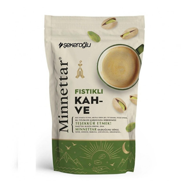 Cafea turceasca cu fistic bautura instant pudra 165g Sekeroglu Minnettar MGR