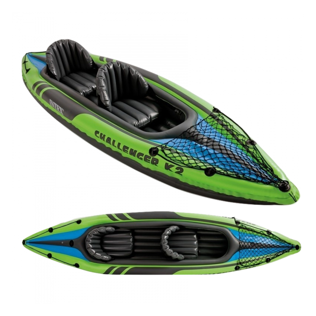 Caiac gonflabil cu pompa si vasle 351cm Challenger K2 Kayak 68306NP