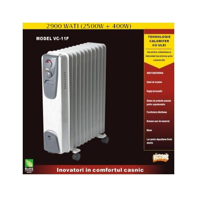 Calorifer cu ulei si ventilator Victronic VC11F