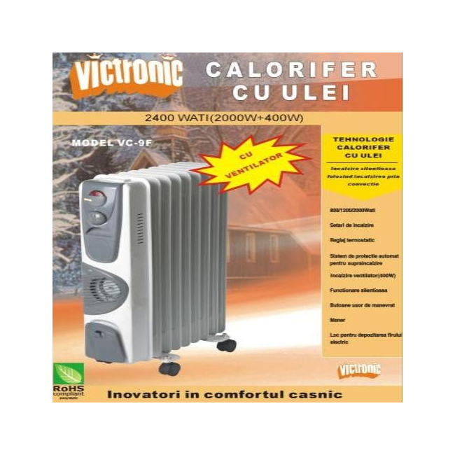 Calorifer electric cu ventilator Victronic VC9F