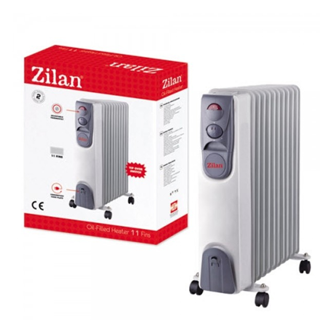 Calorifer Electric Ulei 11 Elementi Zilan ZLN2128 2500W