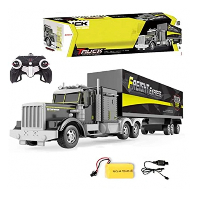 Camion de jucarie teleghidat cu telecomanda 69x14x17cm RC 666-653A CWT