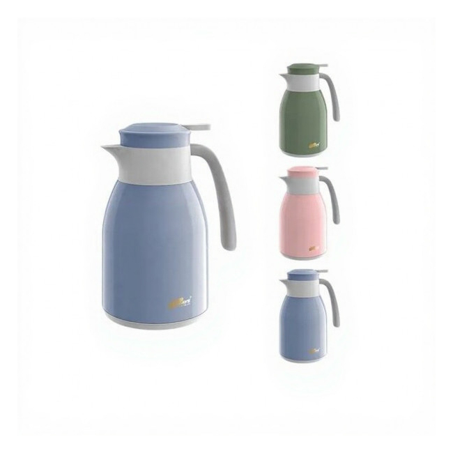 Cana termos 1.90L plastic+sticla Grunberg DIV.Culori VF190PL JGR