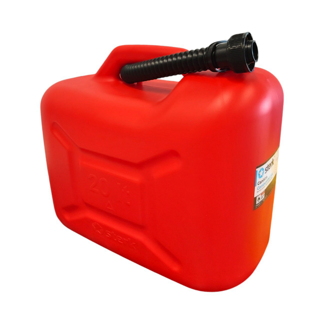 Canistra din plastic pentru combustibil rosie 20L Sterk CNN46497