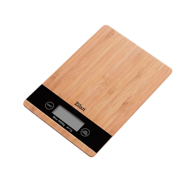Cantar bucatarie digital max. 5kg suprafata lemn Zilan ZLN8989