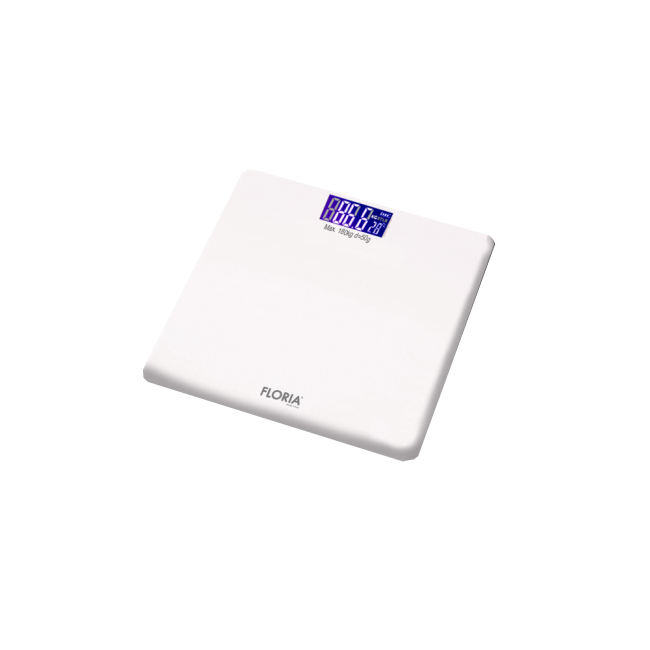 Cantar electronic corporal 180kg sticla alb FLORIA Zilan ZLN7683