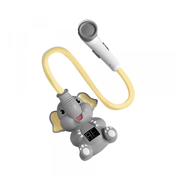 Cap de dus copii elefant cu control temperatura plastic galben 8803A CWT