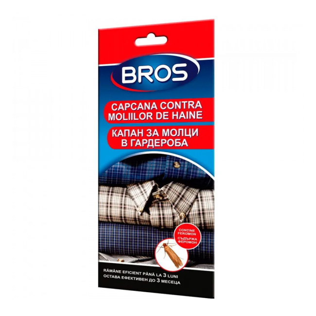 Capcana pentru dulapuri si dressing-uri anti molii 3 luni Bros DNC33849