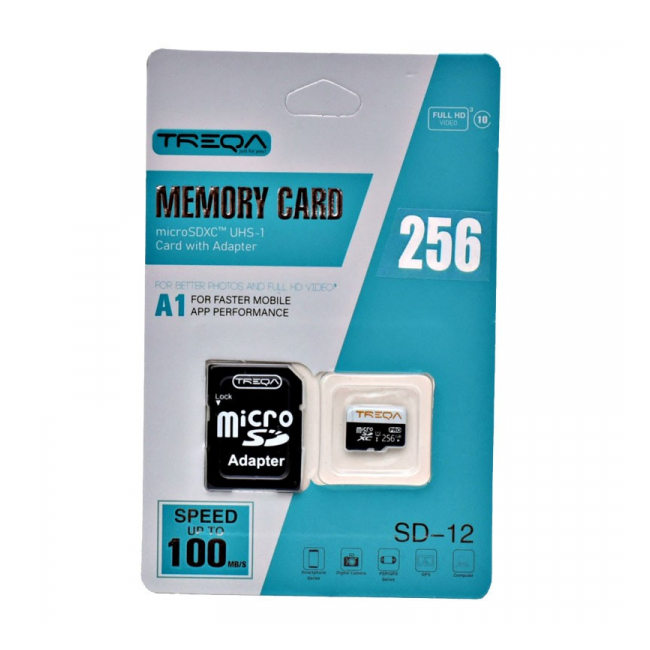 Card Micro SDXC 256GB Full HD Video UHS A1 Viteza 100MB/s 2D023 XXM