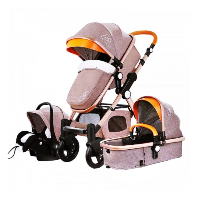 Carucior Multifunctional 3in1  JU Golden Baby T800 Bej