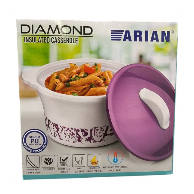 Caserola Termica cu Capac Int.Inox Diamond Arian 3.8l DNC63686