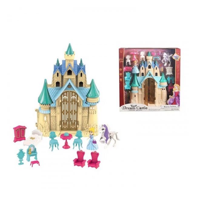 Castel de jucarie Dream Castle cu accesorii set de joaca printesa si cal SG-29052 CWT