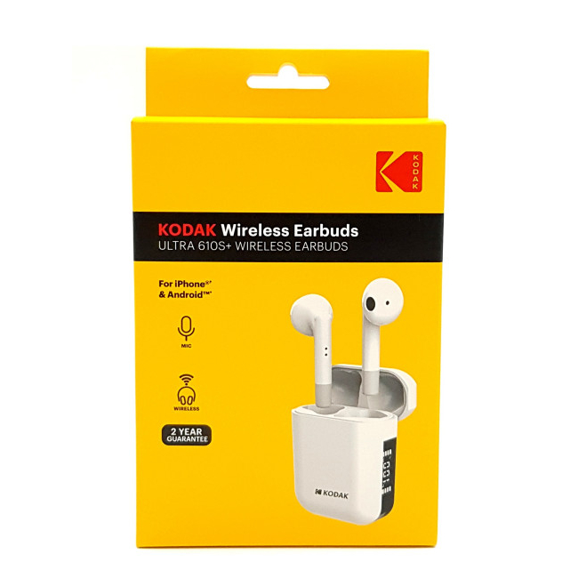 Casti Wireless Fara Fir in Ear cu Microfon si Afisaj Ultra 610S+ Kodak KLX