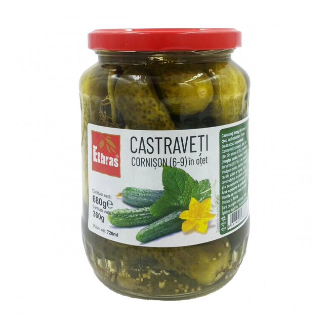Castraveti cornison murati in otel Ethras 6-9cm 680g MGR30971