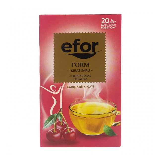 Ceai Cozi de Cirese Efor 20 Pliculete Ambalate Individual 40g MGR28518