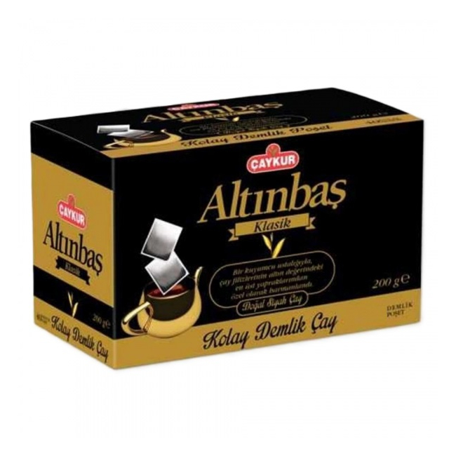 Ceai Negru Traditional Turcesc Caykur Altinbas Klasik 200g 100 plicuri MGR