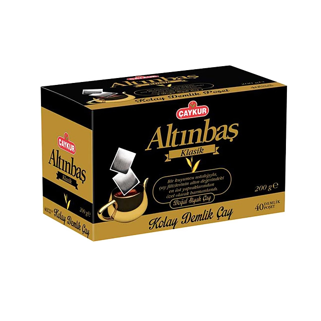 Ceai Negru Traditional Turcesc Caykur Altinbas Klasik 200g 40 plicuri MGR