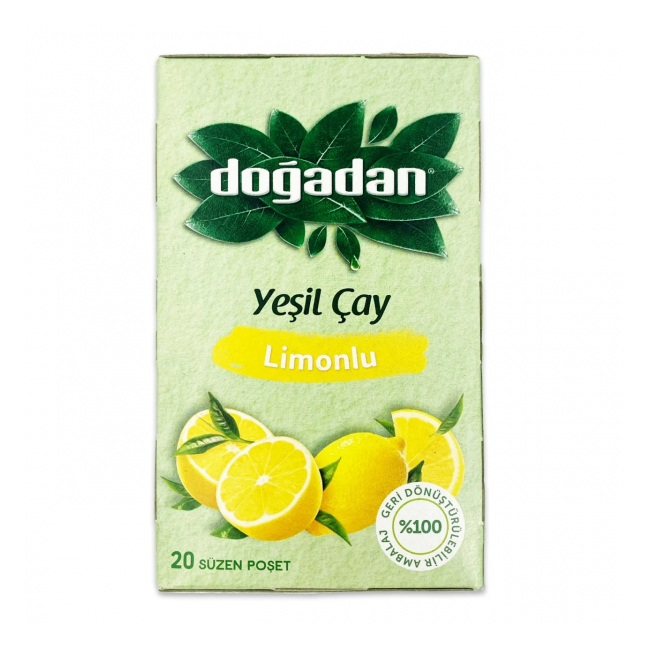 Ceai verde cu lamaie Dogadan 20 pliculete ambulate individual 40g MGR32059
