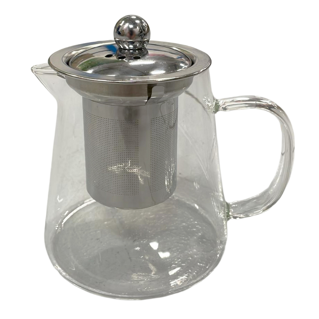 Ceainic Sticla cu sita si capac Inox 450ml CNN51426