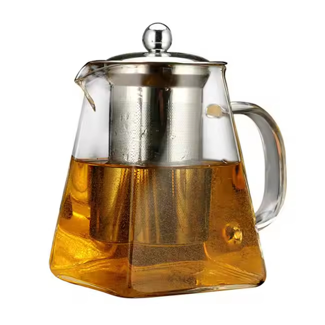Ceainic Sticla cu sita si capac Inox 950ml CNN51424