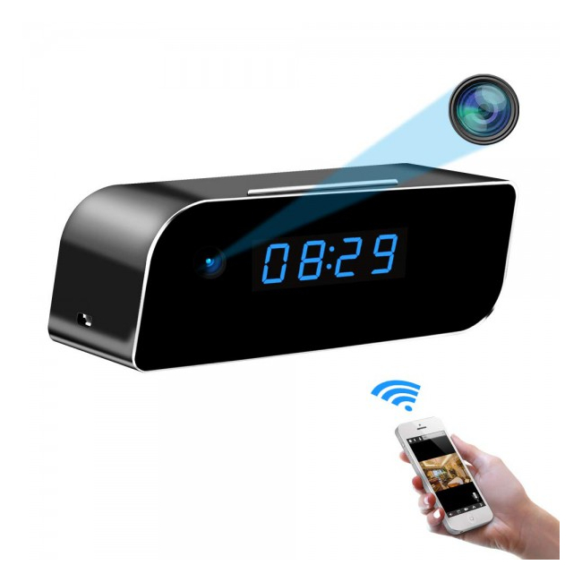 Ceas Birou cu Camera Ascunsa Spion HD 1080P IP WiFi Senzor EC41053