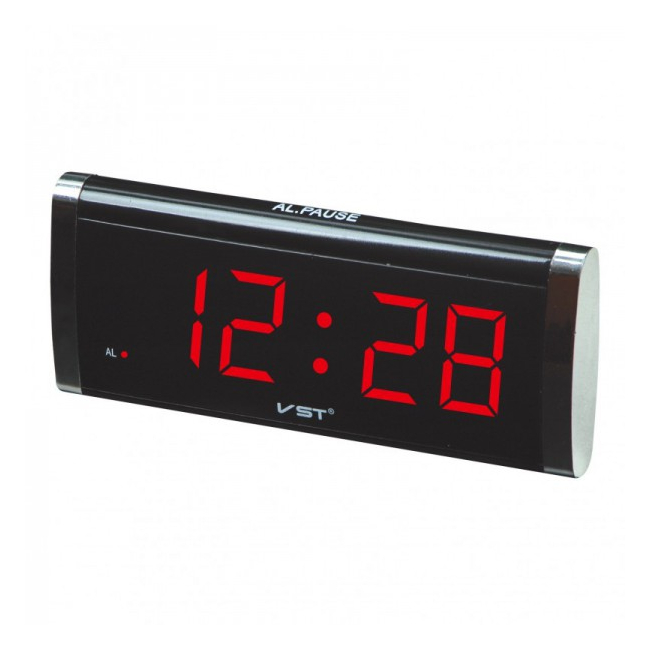 Ceas Digital Display LCD Rosu Alarma Functie Memorare Ora 220V VST730