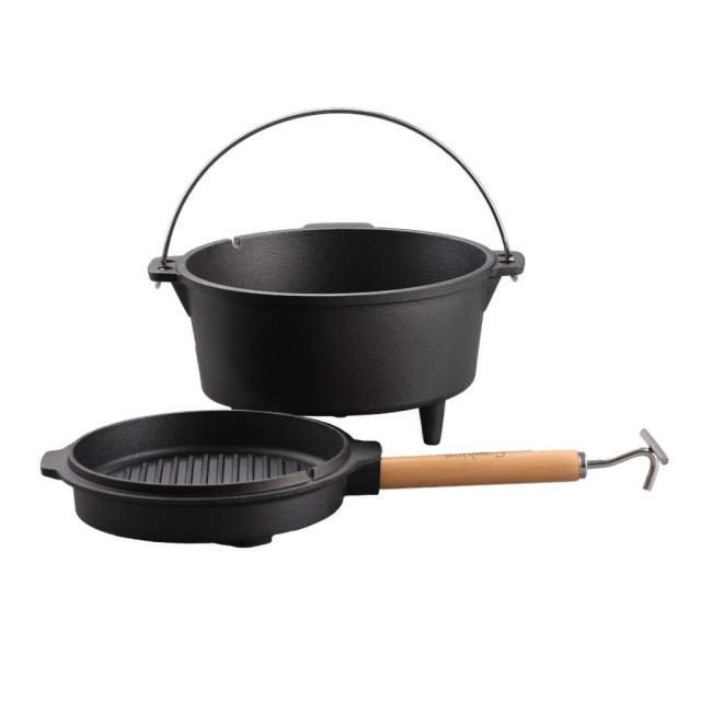Ceaun din fonta pura 2in1 7l 29.5x16cm Cooking by Heinner HR-ZVC-TC7 CNN50594